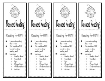 Preview of Types of Reading Bookmarks