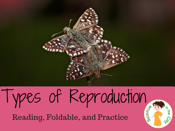 Preview of Sexual and Asexual Reproduction Lesson, Foldable Notes, and Practice Questions