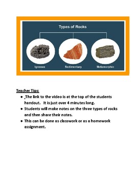 Preview of Types of Rocks