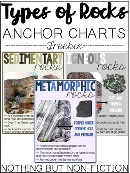 Preview of Types of Rocks Anchor Charts