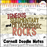 Types of Rocks Doodle Notes | Igneous Sedimentary Metamorp