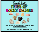 Types of Rocks Real Image Clip Art