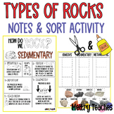 Types of Rocks & Rock Cycle | Interactive Notebook & Sort 