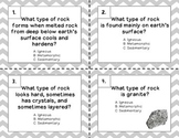 Types of Rocks Scoot Game (task cards)