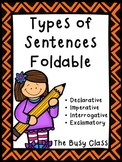 Types of Sentences Foldable
