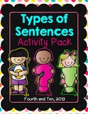 Types of Sentences Activity Pack