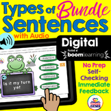 Types of Sentences Bundle - Digital Boom Cards Distance Learning