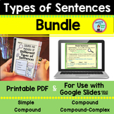 Types of Sentences Bundle Simple Compound Complex Compound