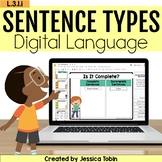Types of Sentences Digital 3rd Grade Language Games - Writ