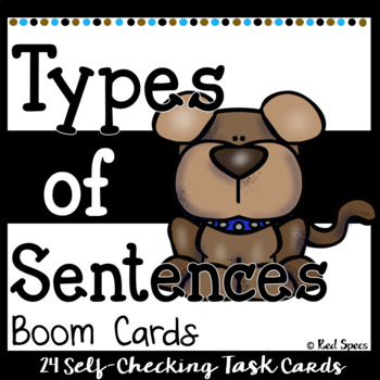 Preview of Types of Sentences Digital Boom Cards