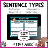 Types of Sentences | Digital Boom Cards with Fall Theme