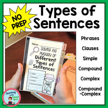 Preview of Types of Sentences Simple, Compound, Complex, and Compound-Complex