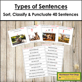 Types of Sentences - Montessori Primary and Elementary Grammar