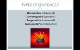 Types of Sentences Power Point with quiz