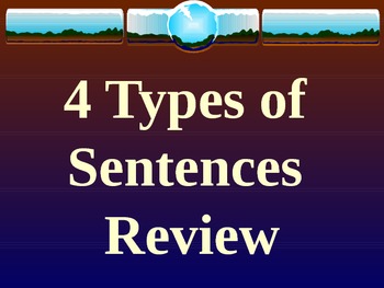 Types of Sentences PowerPoint by Julie Turner | TPT