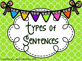 Preview of Types of Sentences Presentation- Lower and Upper Grades Bundle