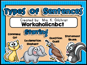 Preview of Types of Sentences Promethean ActivInspire Flipchart Lesson
