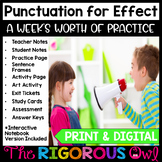 Types of Sentences Punctuation for Effect Lesson, Practice