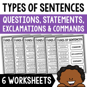 Types of Sentences | Questions, Statements, Exclamations, and Commands ...