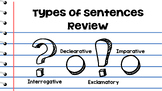 Types of Sentences Review