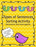 Types of Sentences Sorting Activity Declarative and Interrogative