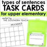 Types of Sentences Task Cards Grammar Activity - Print and
