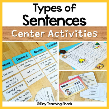 Preview of Types of Sentences and End Punctuation Activities