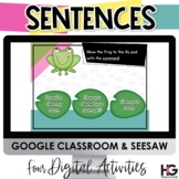 Types of Sentences and Punctuation Digital Activities 2nd Grade
