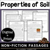 Types of Soil Reading Passages Worksheets - Layers & Prope