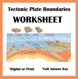 Plate Boundaries Worksheet | Teachers Pay Teachers