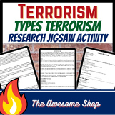 Types of Terrorism Jigsaw & Research Presentation Activity