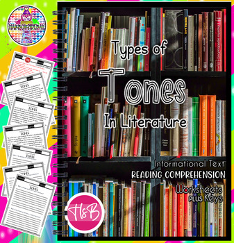 Preview of Types of Tones in literature | Analyzing and Interpreting a Literary Work