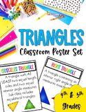 Types of Triangles Classroom Poster Set