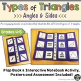 Types of Triangles Flap Book, Interactive Notebook Activit