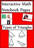 Types of Triangles Lesson for Interactive Math Notebooks