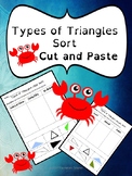 Types of Triangles Sorting Cut and Paste Worksheets
