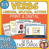 Types of Verbs Task Cards - Linking, Helping, & Action Ver