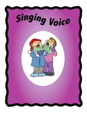 Types of Voices Lesson Plan and 12 Color Posters