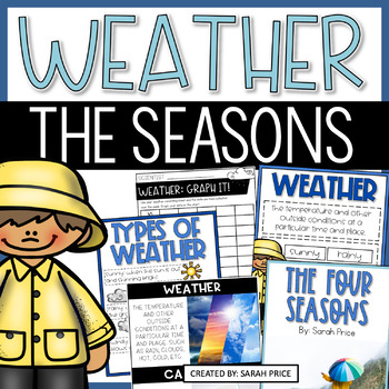 Preview of Types of Weather & Four Seasons Activities - 2nd & 3rd Grade Earth Science Unit