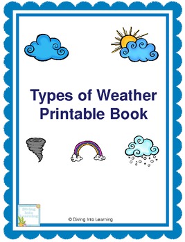 Preview of Types of Weather- Printable Book