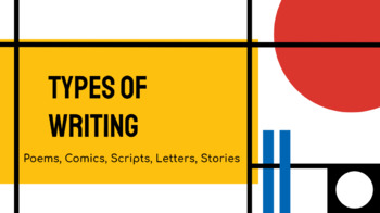 Preview of Types of Writing