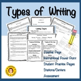 Types of Writing - Activities to Determine Narrative, Expo
