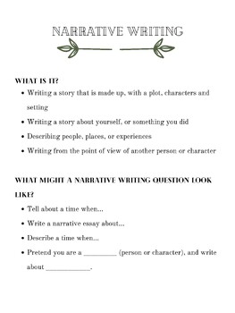 Preview of Types of Writing, Key Language Uses Anchor Charts