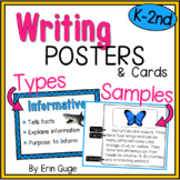 Types of Writing and Writing Samples Posters and Cards 