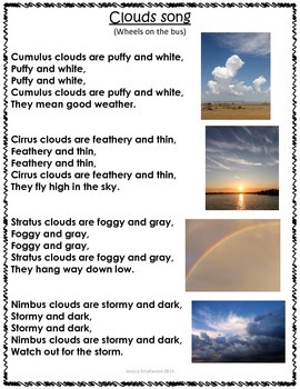Types of clouds: Mini book, song, and more by Jessica M Bennett | TpT