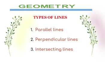 Preview of Types of lines