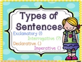 Types of sentences: Third Grade!