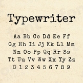 Typewriter Font | Vintage Writing Machine Letters | FontStation