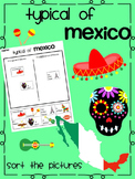 Typical of Mexico Cinco de mayo Sort Activity | Printable 