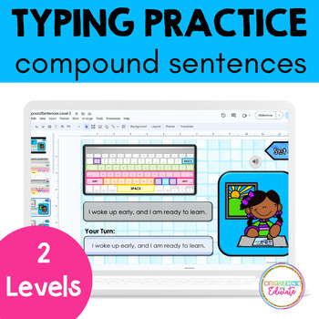 Preview of Typing Practice - Compound Sentences